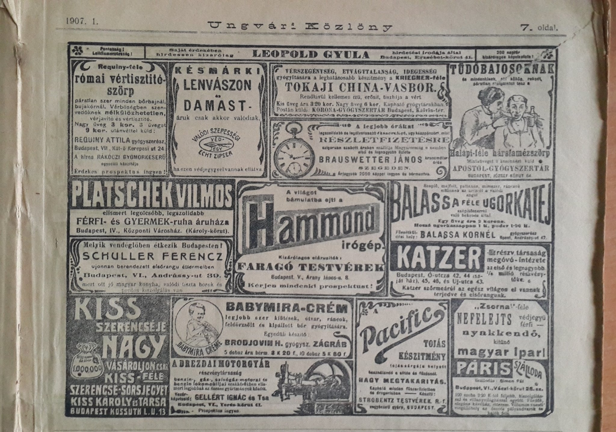 Kárpátalja Ungvár reklám