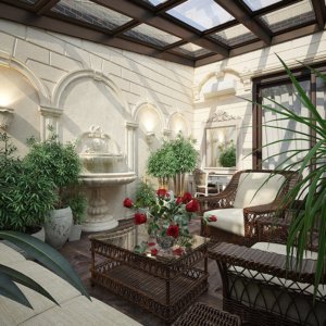 Vakolás a télikertben